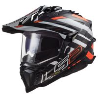 LS2 MX701 EXPLORER-06 CARBON EDGE adventure helma fluo-oranžová vel.3XL
